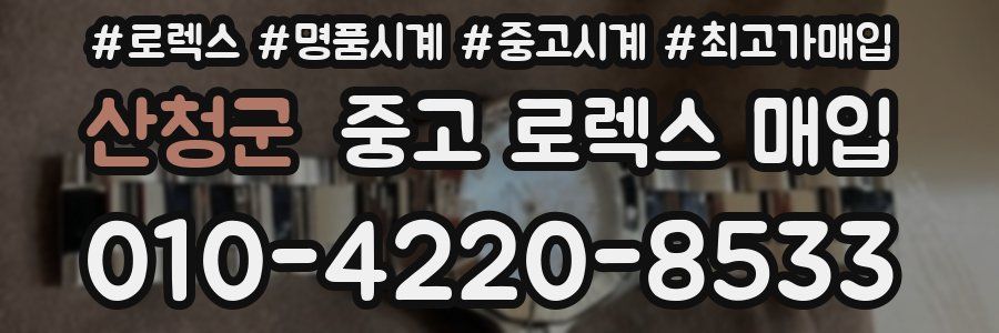 산청군 중고 로렉스 매입