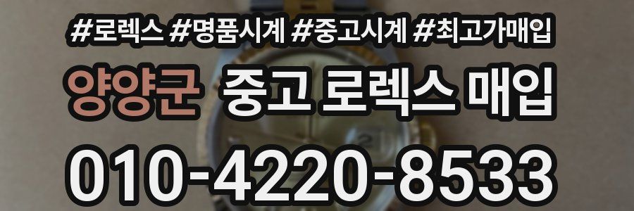 양양군 중고 로렉스 매입