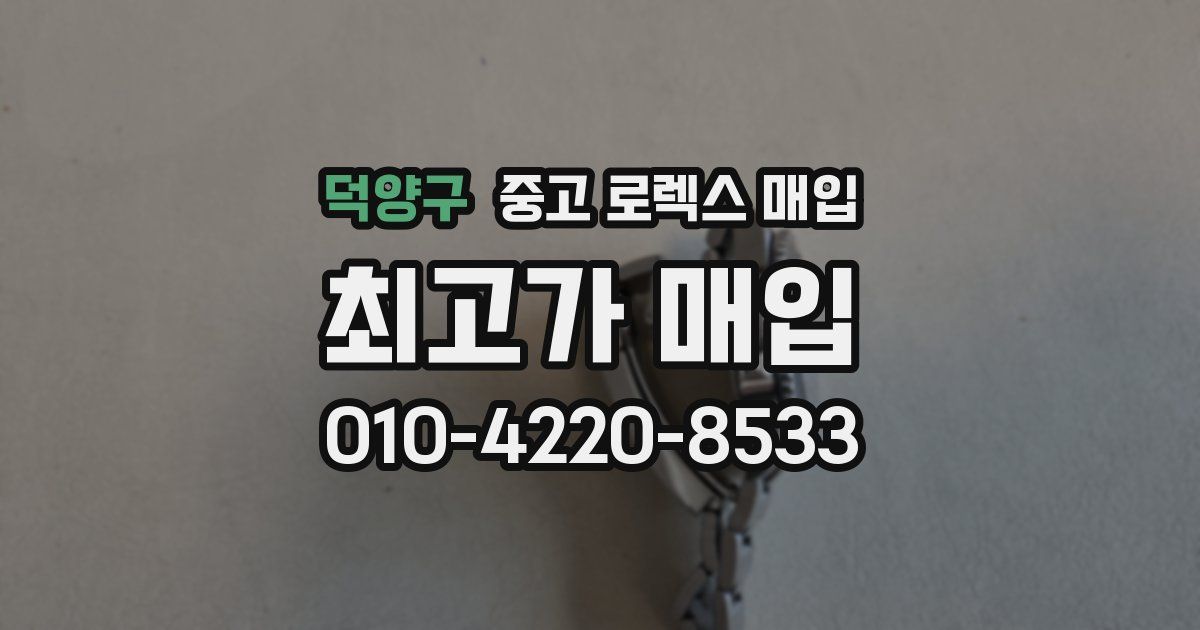 덕양구 중고 로렉스 매입