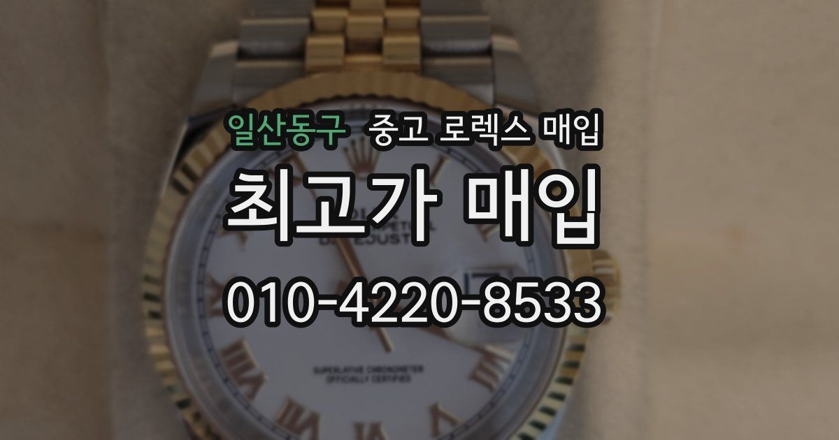 일산동구 중고 로렉스 매입