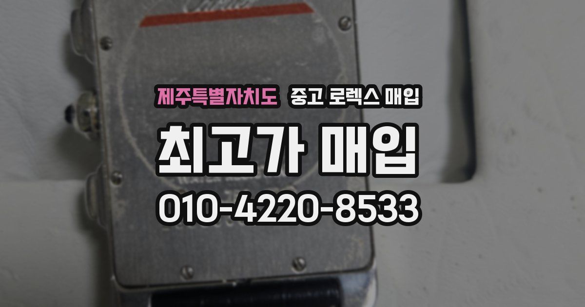 제주특별자치도 중고 로렉스 매입