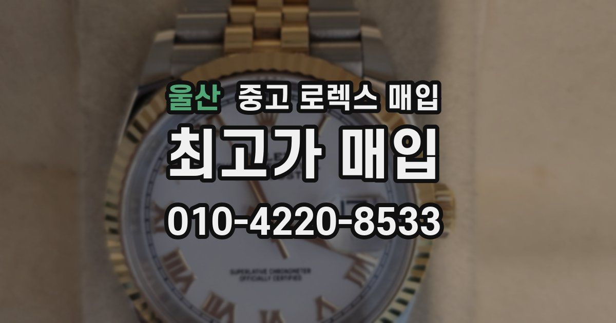 울산 중고 로렉스 매입