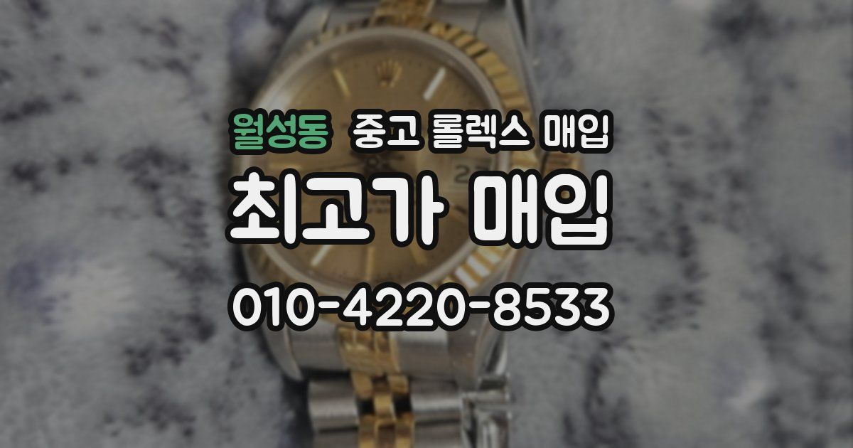 월성동 중고 롤렉스 매입
