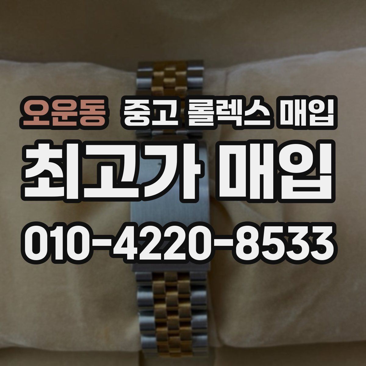 오운동 중고 롤렉스 매입 화이트골드와 옐로골드 차이