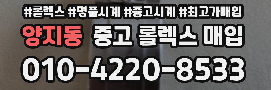 양지동 중고 롤렉스 매입