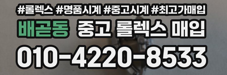 배곧동 중고 롤렉스 매입