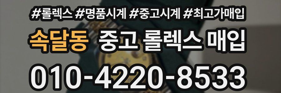 속달동 중고 롤렉스 매입