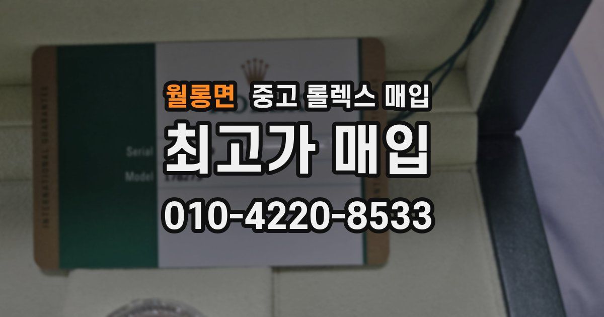 월롱면 중고 롤렉스 매입
