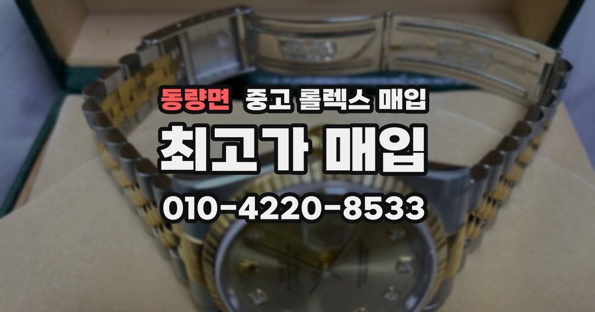 동량면 중고 롤렉스 매입