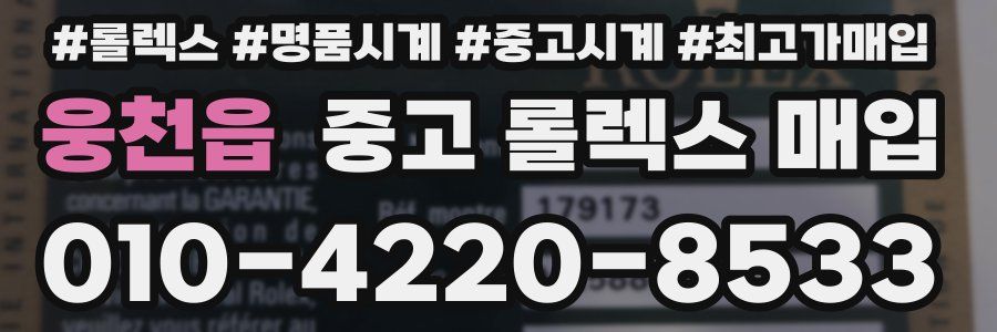 웅천읍 중고 롤렉스 매입