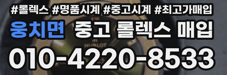 웅치면 중고 롤렉스 매입