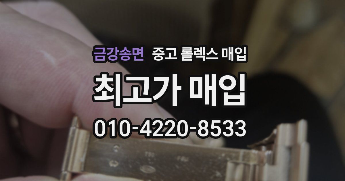 금강송면 중고 롤렉스 매입