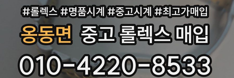 옹동면 중고 롤렉스 매입
