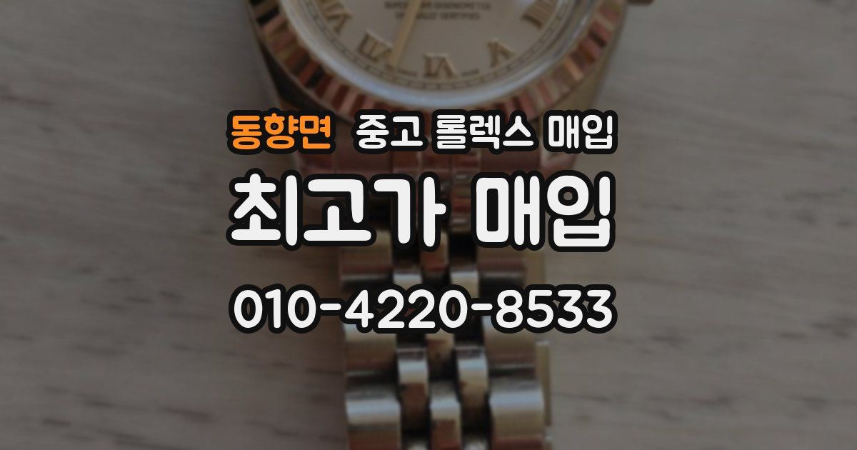 동향면 중고 롤렉스 매입