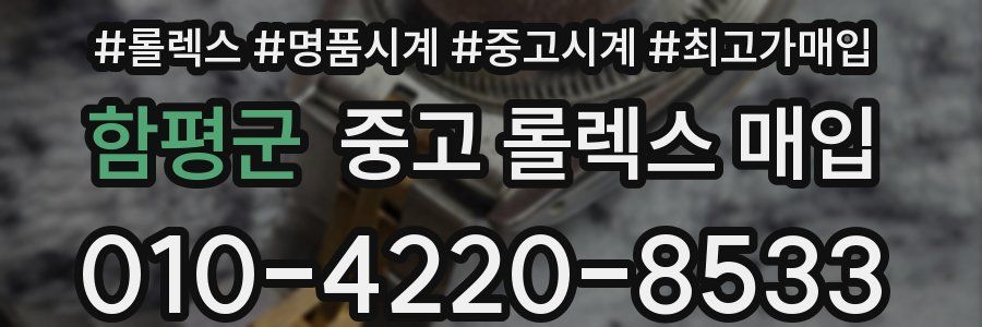 함평군 중고 롤렉스 매입