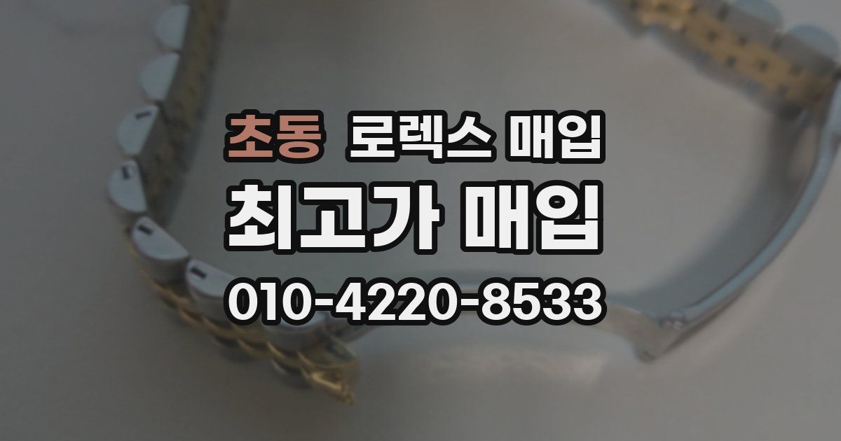 초동 로렉스 매입