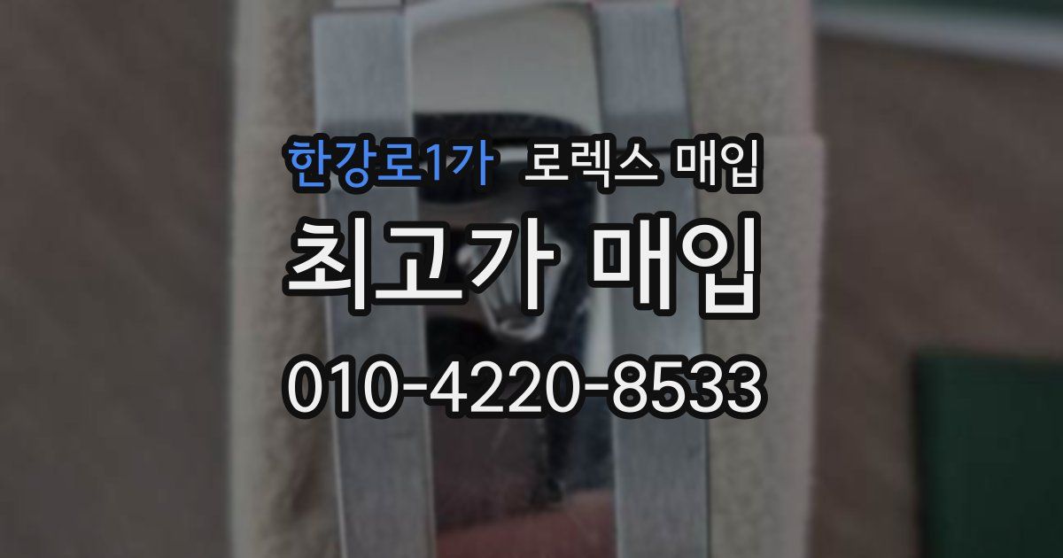 한강로1가 로렉스 매입