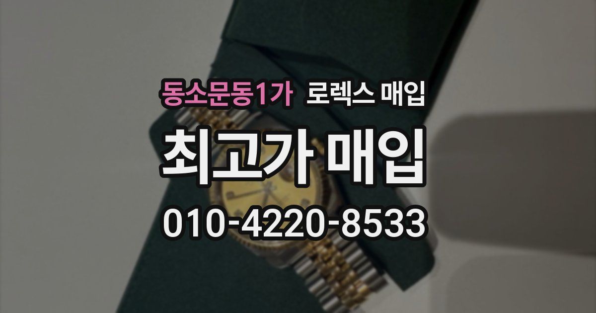 동소문동1가 로렉스 매입