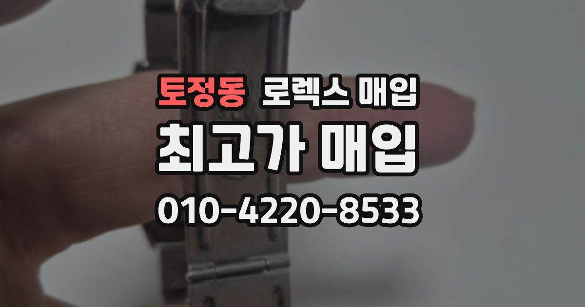 토정동 로렉스 매입