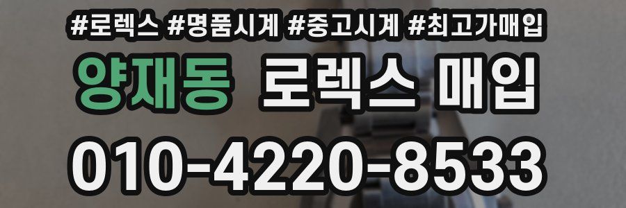 양재동 로렉스 매입