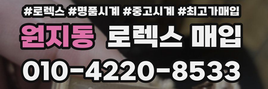 원지동 로렉스 매입