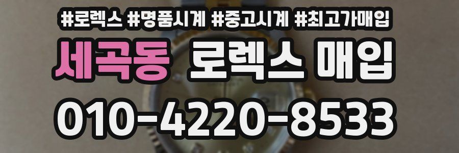 세곡동 로렉스 매입