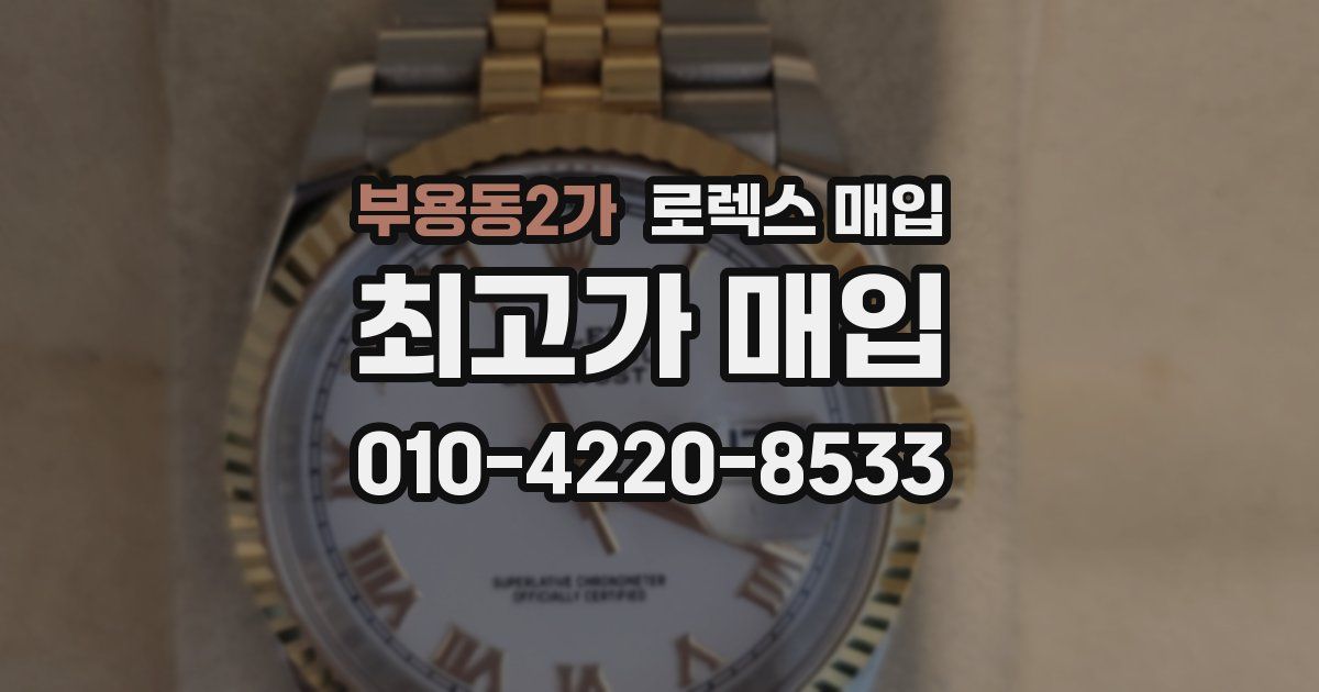 부용동2가 로렉스 매입