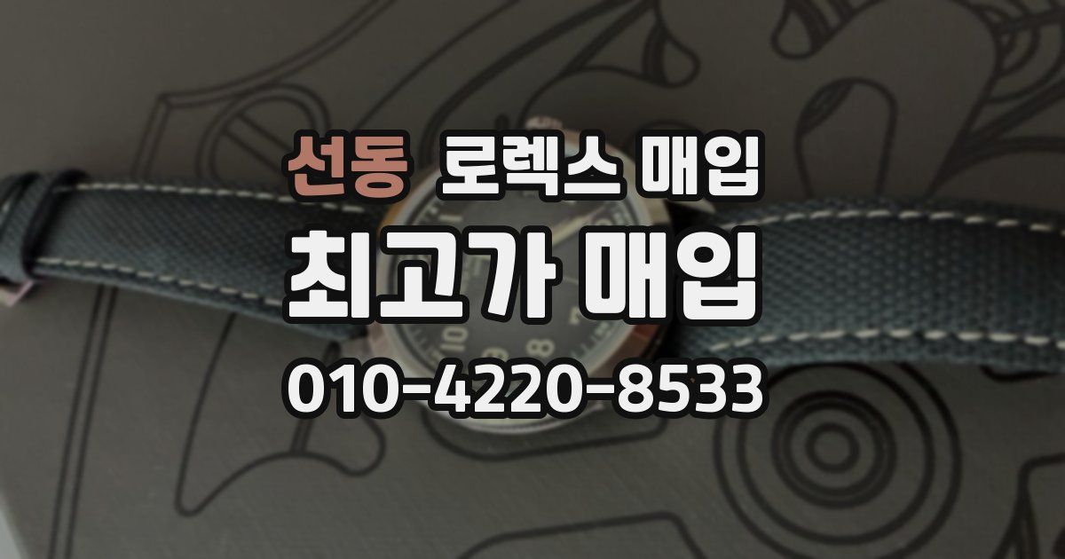 선동 로렉스 매입