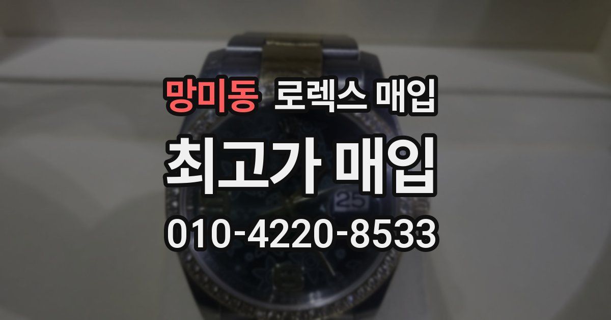 망미동 로렉스 매입