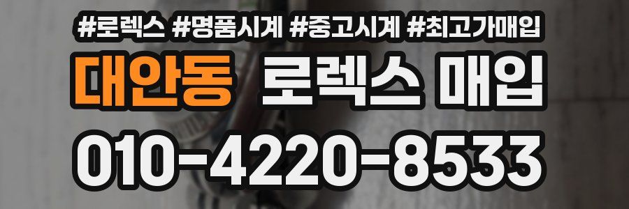 대안동 로렉스 매입