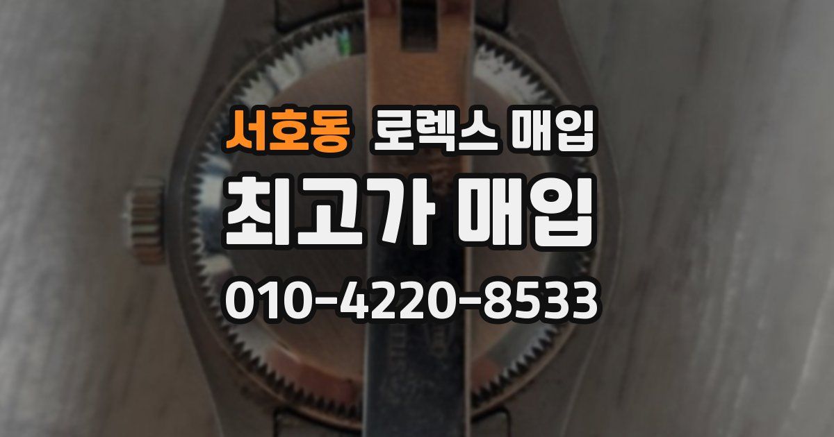 서호동 로렉스 매입