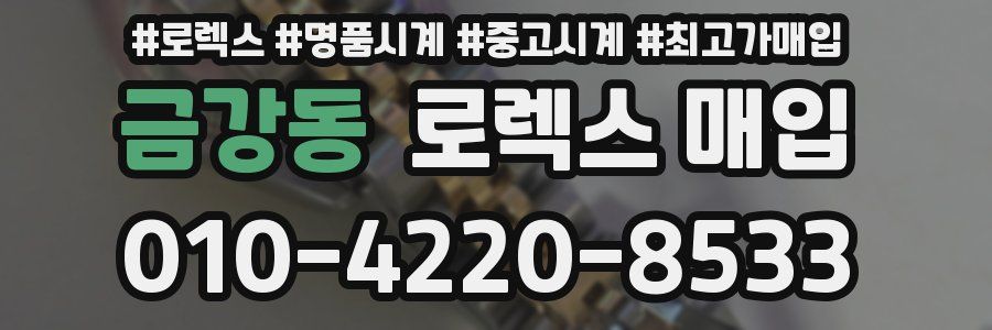 금강동 로렉스 매입