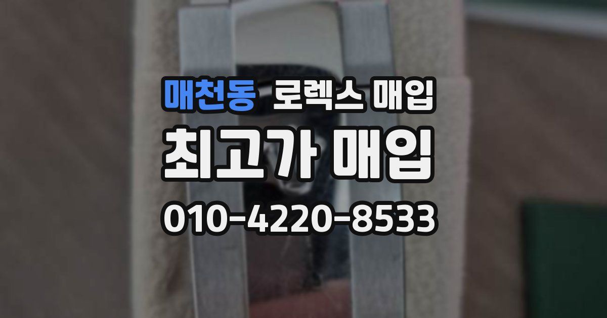 매천동 로렉스 매입