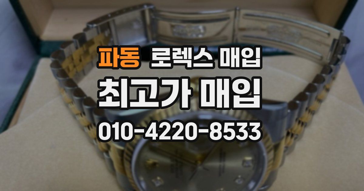 파동 로렉스 매입