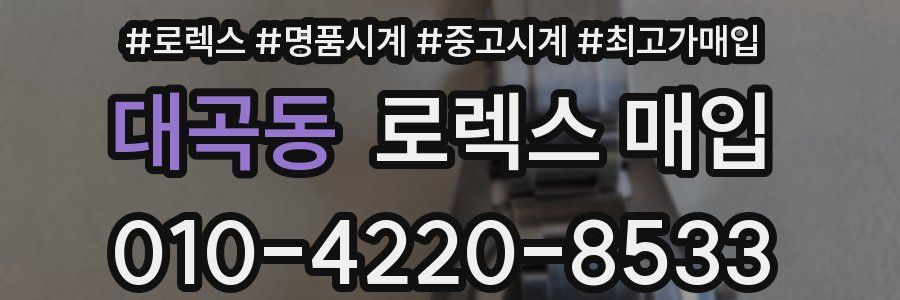 대곡동 로렉스 매입