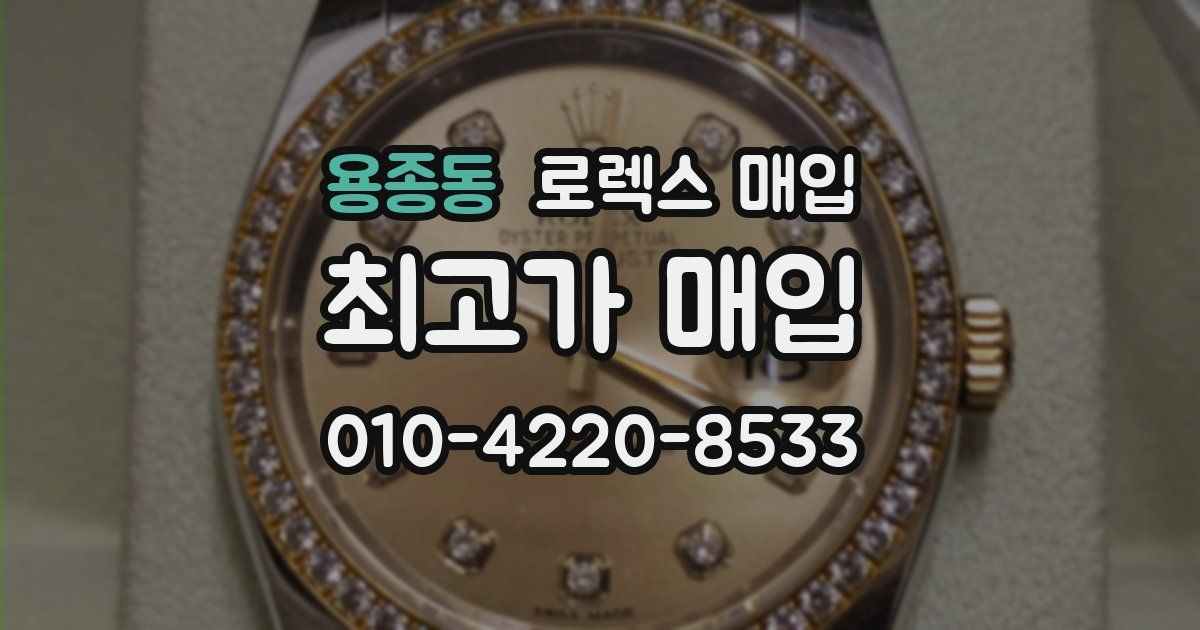 용종동 로렉스 매입
