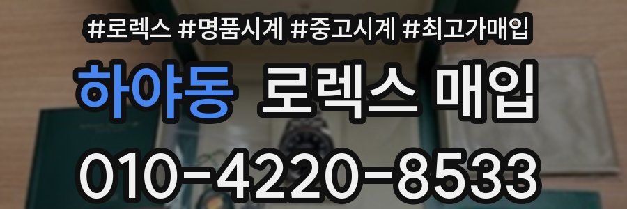 하야동 로렉스 매입
