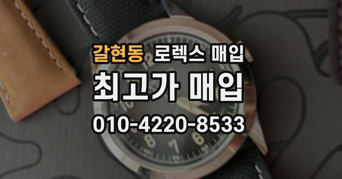 갈현동 로렉스 매입