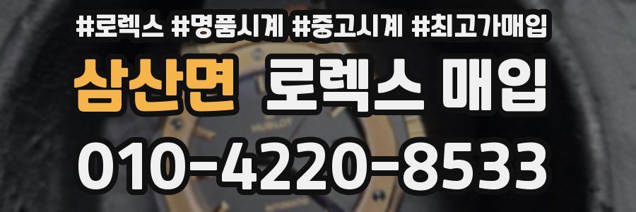 삼산면 로렉스 매입