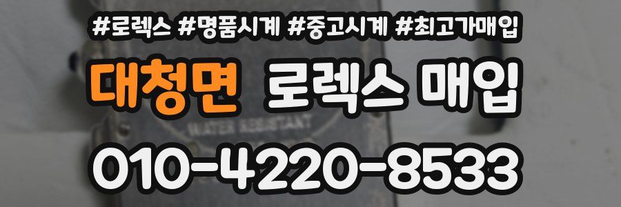 대청면 로렉스 매입