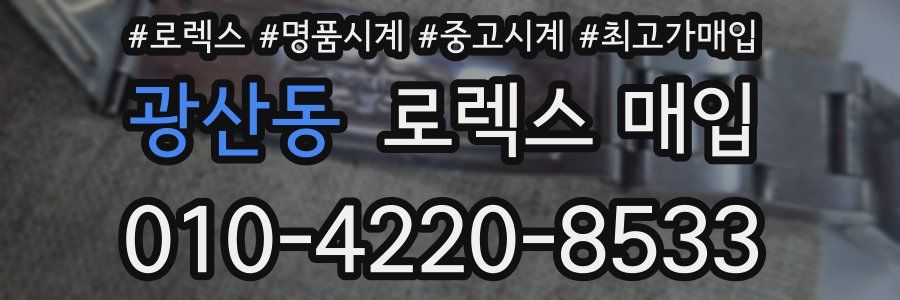 광산동 로렉스 매입