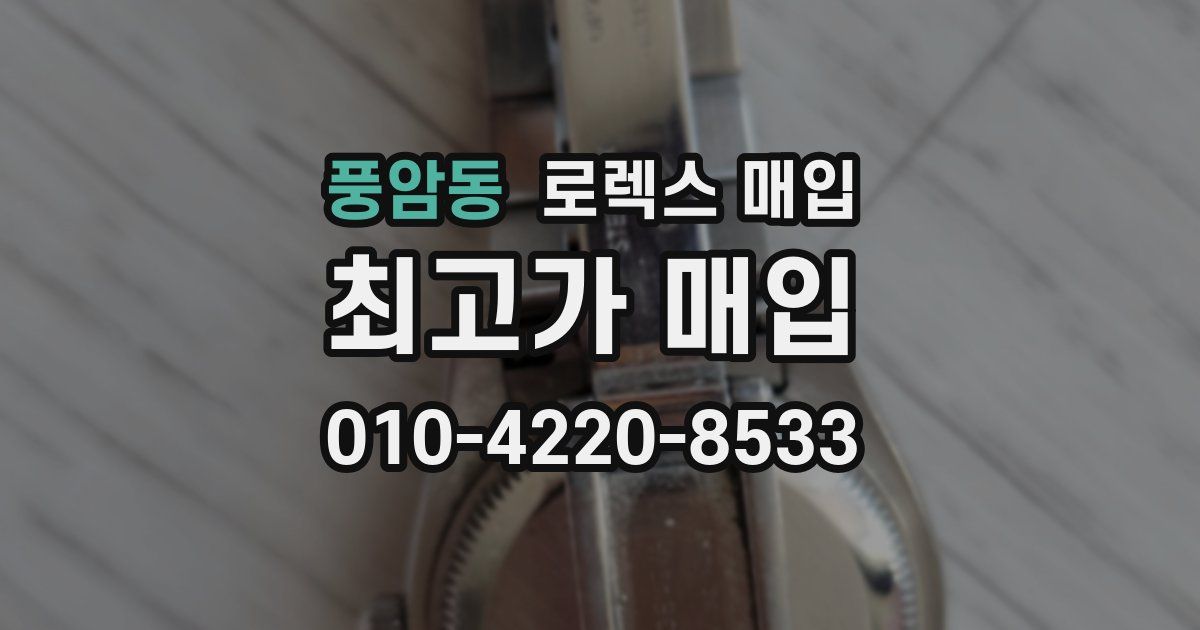 풍암동 로렉스 매입