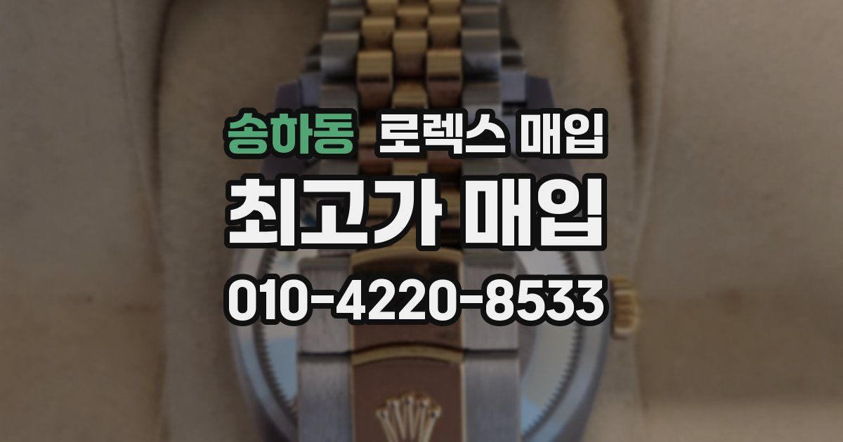 송하동 로렉스 매입