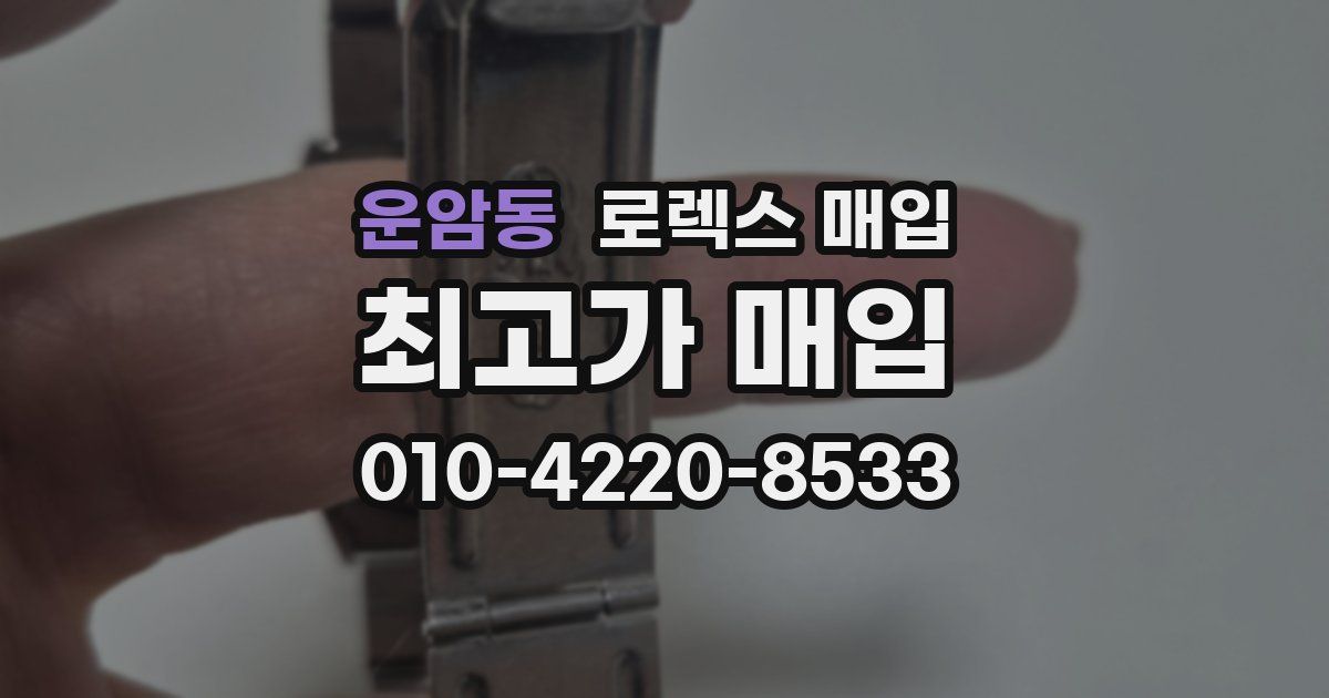 운암동 로렉스 매입