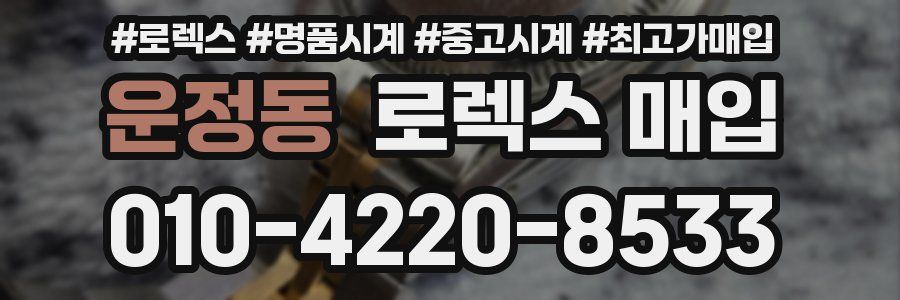 운정동 로렉스 매입