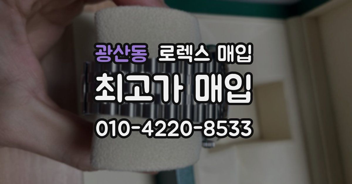 광산동 로렉스 매입