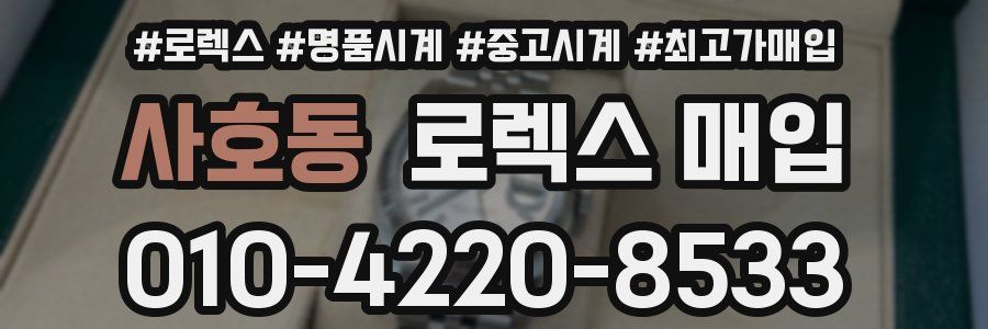 사호동 로렉스 매입