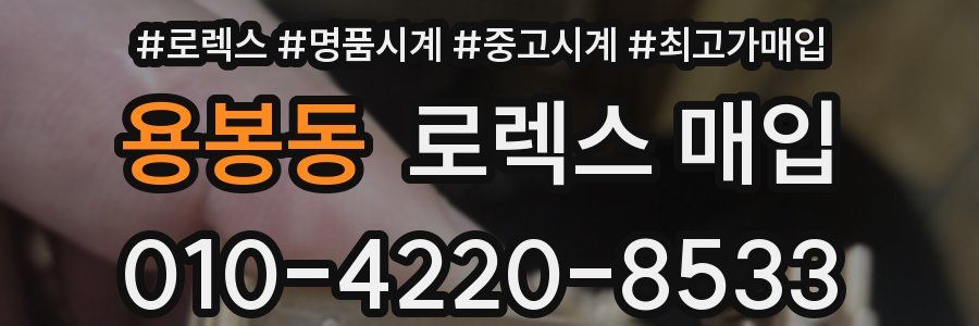 용봉동 로렉스 매입