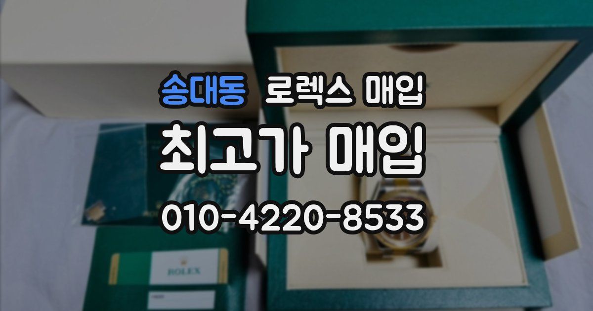 송대동 로렉스 매입