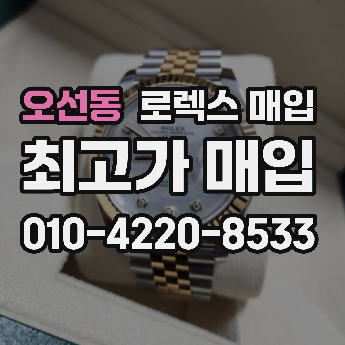 오선동 로렉스 매입 다이얼 색상에 따라 달라지는 시세
